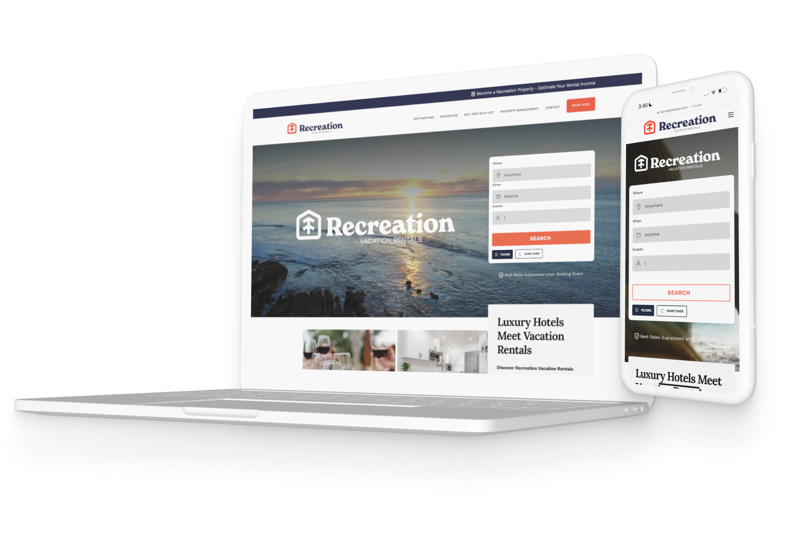 Optimize Your Vacation Rental Business with a Custom Website, seamlessly integrated with Hostfully or Guesty